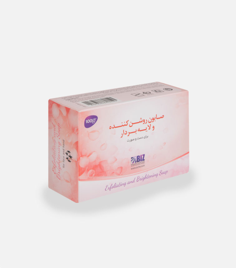صابون روشن کننده و لایه بردار